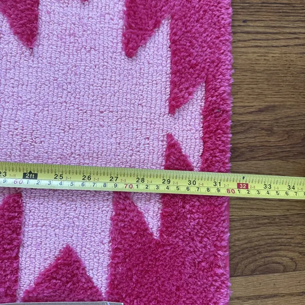 Wrangler Bath Mat Aztec Pink 20x32 NEW NONSLIP